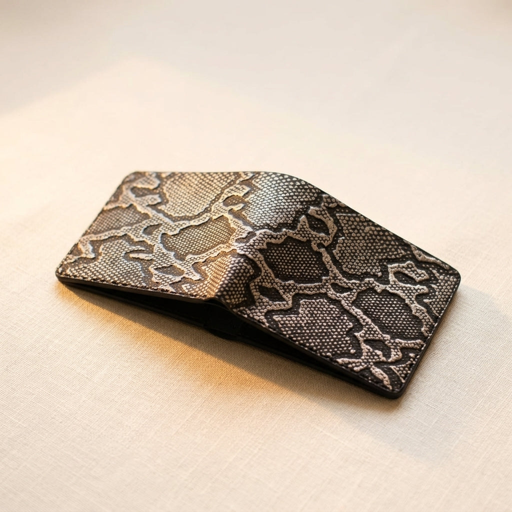 Silver Cobra Bifold Wallet