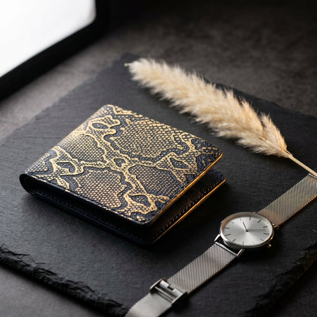 Silver Cobra Bifold Wallet