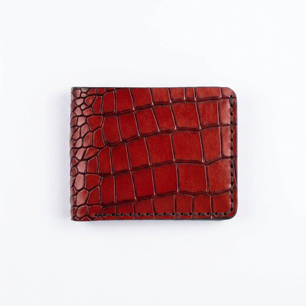 Hermes Snake & Croc — Bifold Wallet