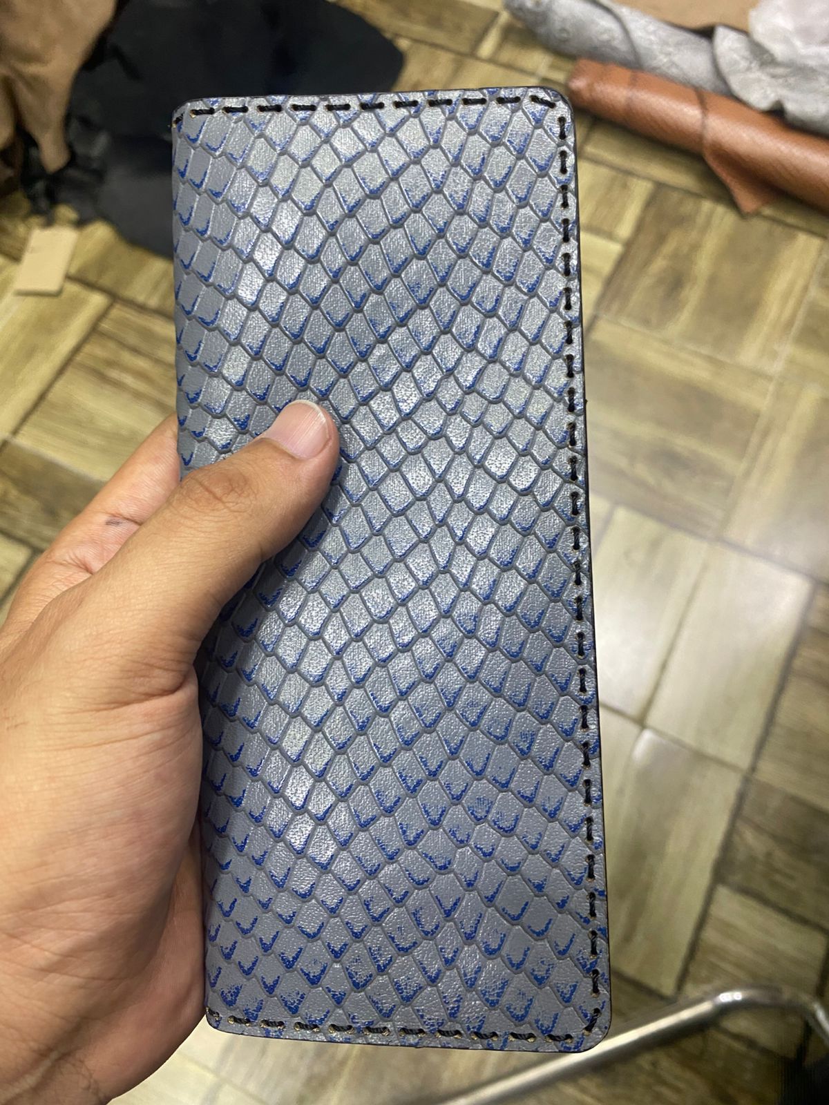Silver Cobra Long Wallet
