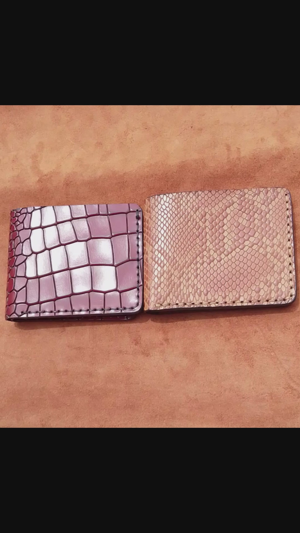 Hermes Snake & Croc — Bifold Wallet