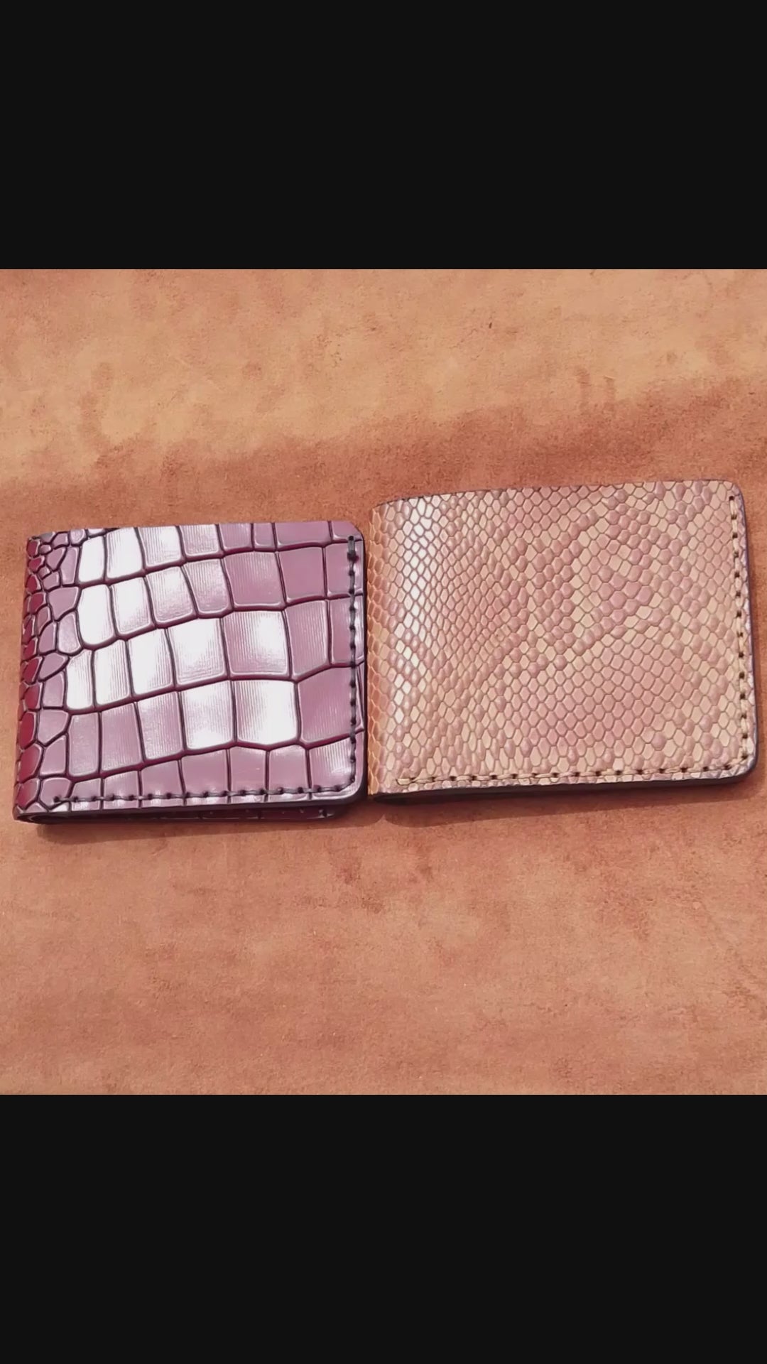 Hermes Snake & Croc — Bifold Wallet
