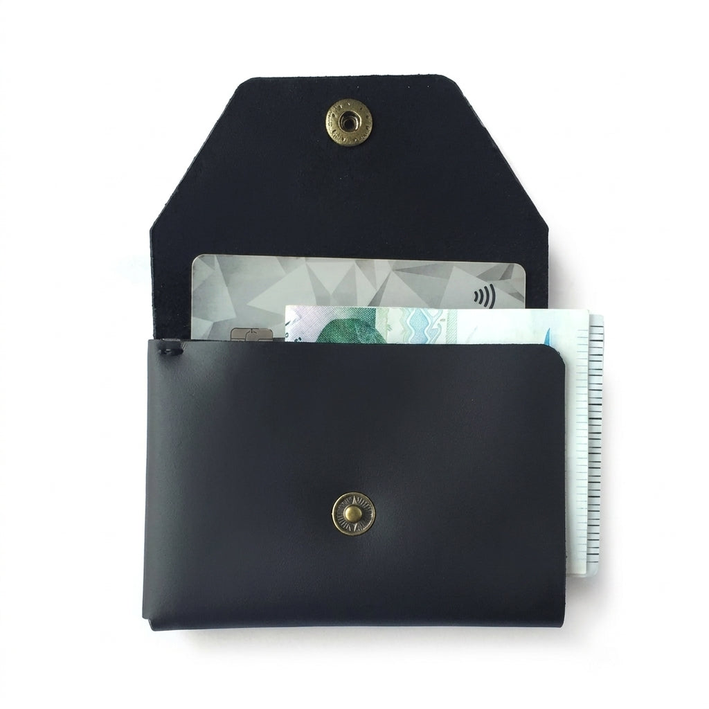 Minimalist Wallet – Emerald Black